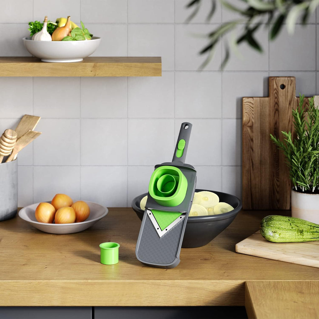 Mueller Handheld V-Slicer for Vegetables, Salads, Adjustable Thickness, Healthy Meals